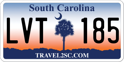 SC license plate LVT185