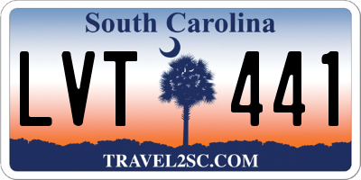 SC license plate LVT441