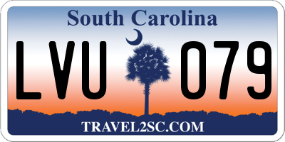 SC license plate LVU079