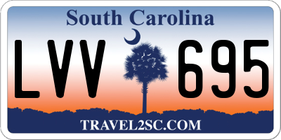 SC license plate LVV695