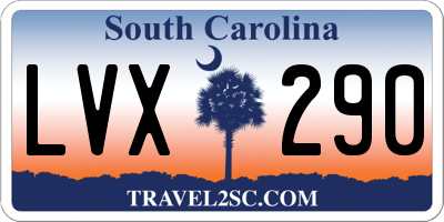 SC license plate LVX290