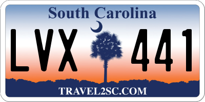 SC license plate LVX441