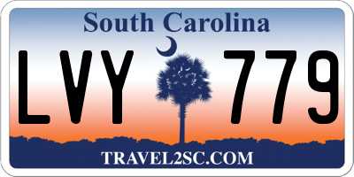 SC license plate LVY779