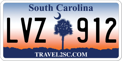 SC license plate LVZ912