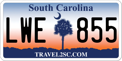 SC license plate LWE855