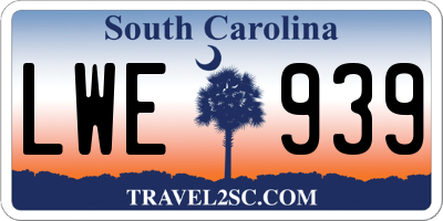 SC license plate LWE939