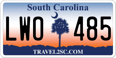 SC license plate LWO485