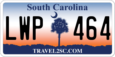 SC license plate LWP464