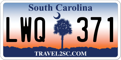 SC license plate LWQ371