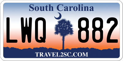 SC license plate LWQ882