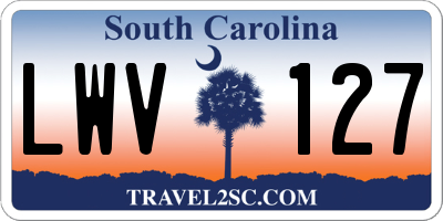 SC license plate LWV127