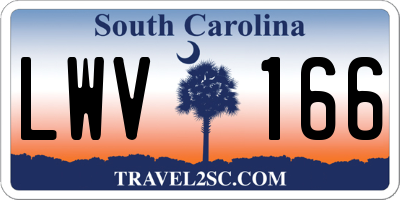 SC license plate LWV166