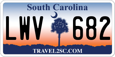 SC license plate LWV682
