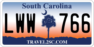 SC license plate LWW766