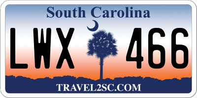 SC license plate LWX466