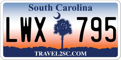 SC license plate LWX795
