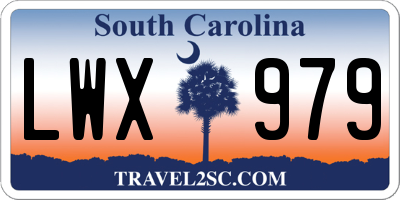 SC license plate LWX979