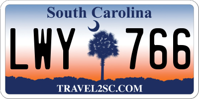 SC license plate LWY766