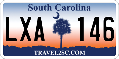 SC license plate LXA146