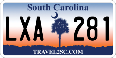 SC license plate LXA281