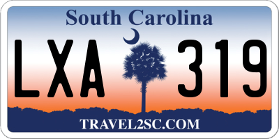 SC license plate LXA319