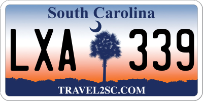 SC license plate LXA339
