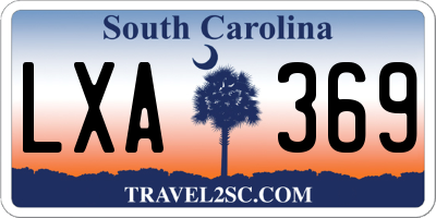 SC license plate LXA369