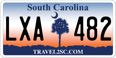 SC license plate LXA482