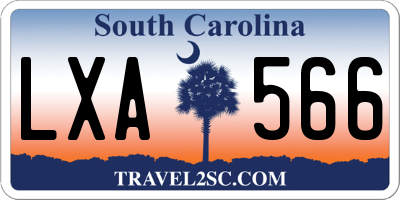 SC license plate LXA566