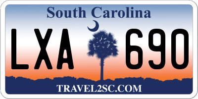 SC license plate LXA690
