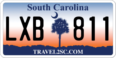 SC license plate LXB811