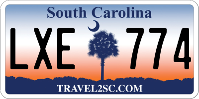SC license plate LXE774