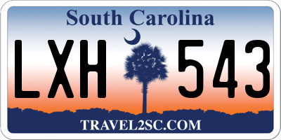 SC license plate LXH543