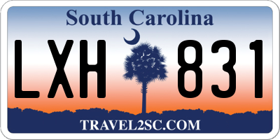 SC license plate LXH831