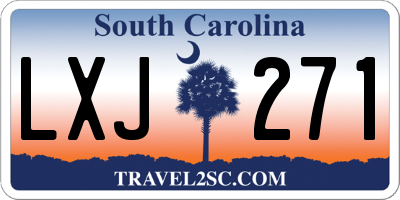 SC license plate LXJ271
