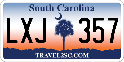 SC license plate LXJ357