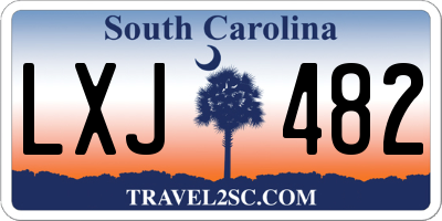 SC license plate LXJ482