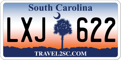 SC license plate LXJ622