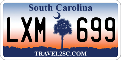 SC license plate LXM699