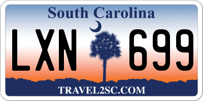 SC license plate LXN699