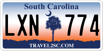 SC license plate LXN774