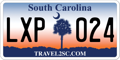 SC license plate LXP024