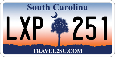 SC license plate LXP251