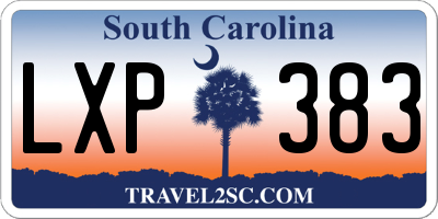 SC license plate LXP383