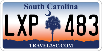 SC license plate LXP483