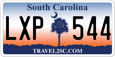 SC license plate LXP544