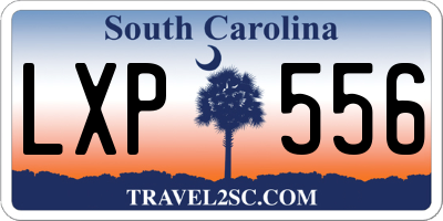 SC license plate LXP556