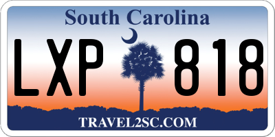 SC license plate LXP818
