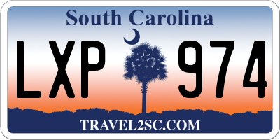 SC license plate LXP974