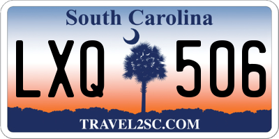 SC license plate LXQ506